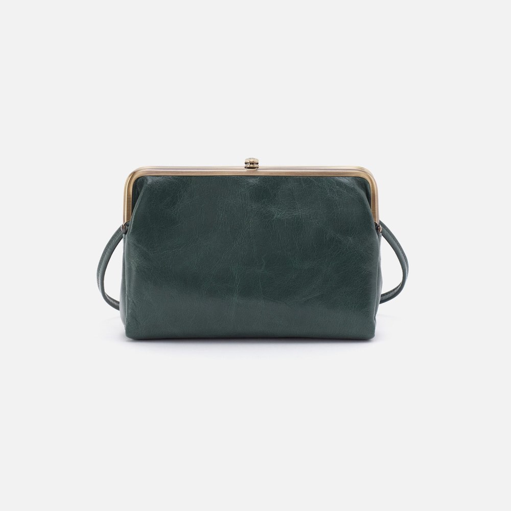 Hobo | Lauren Crossbody in Polished Leather - Sage Leaf