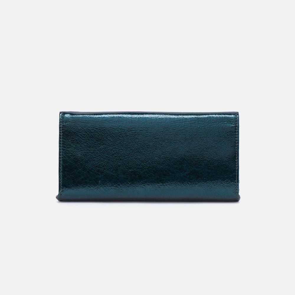 Hobo | Rachel Continental Wallet in Patent Leather - Spruce Patent