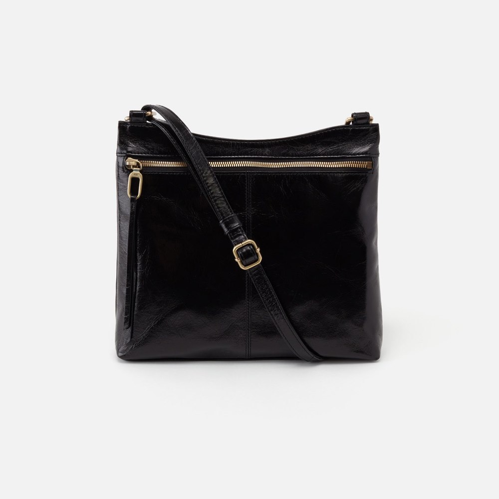 Hobo | Cambel Crossbody in Polished Leather - Black