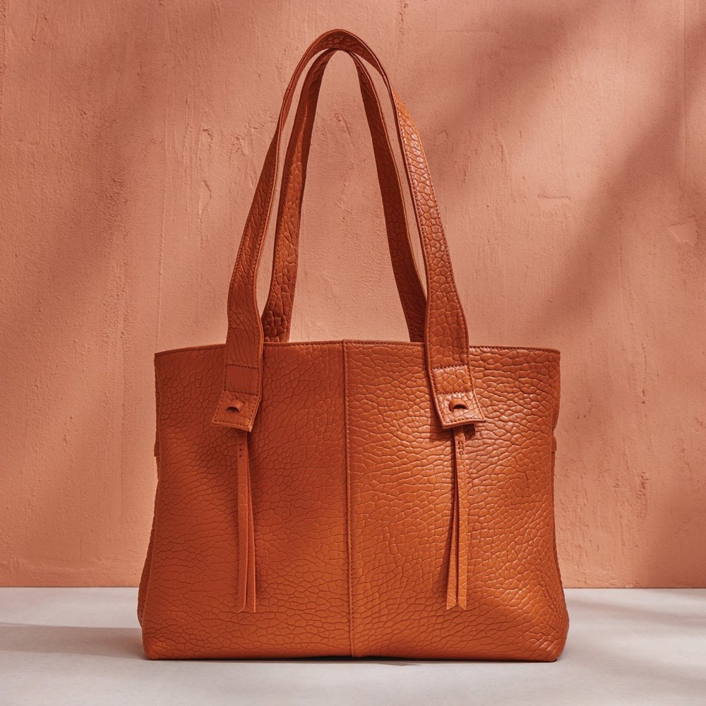 Hobo | Bonita Tote in Bubble Pebbled Leather - Brown