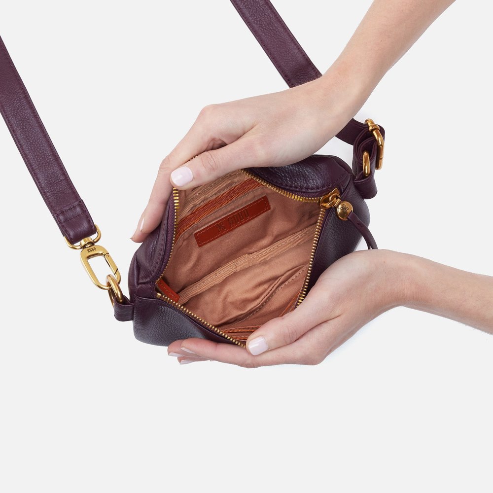 Hobo | Fern Belt Bag in Pebbled Leather - Ruby Wine