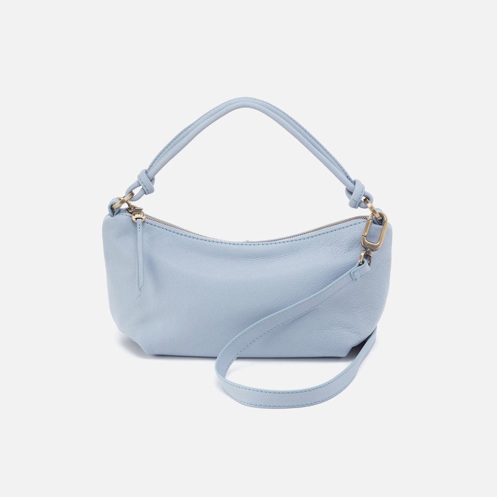 Hobo | Lindley Crossbody in Soft Pebbled Leather - Pale Blue