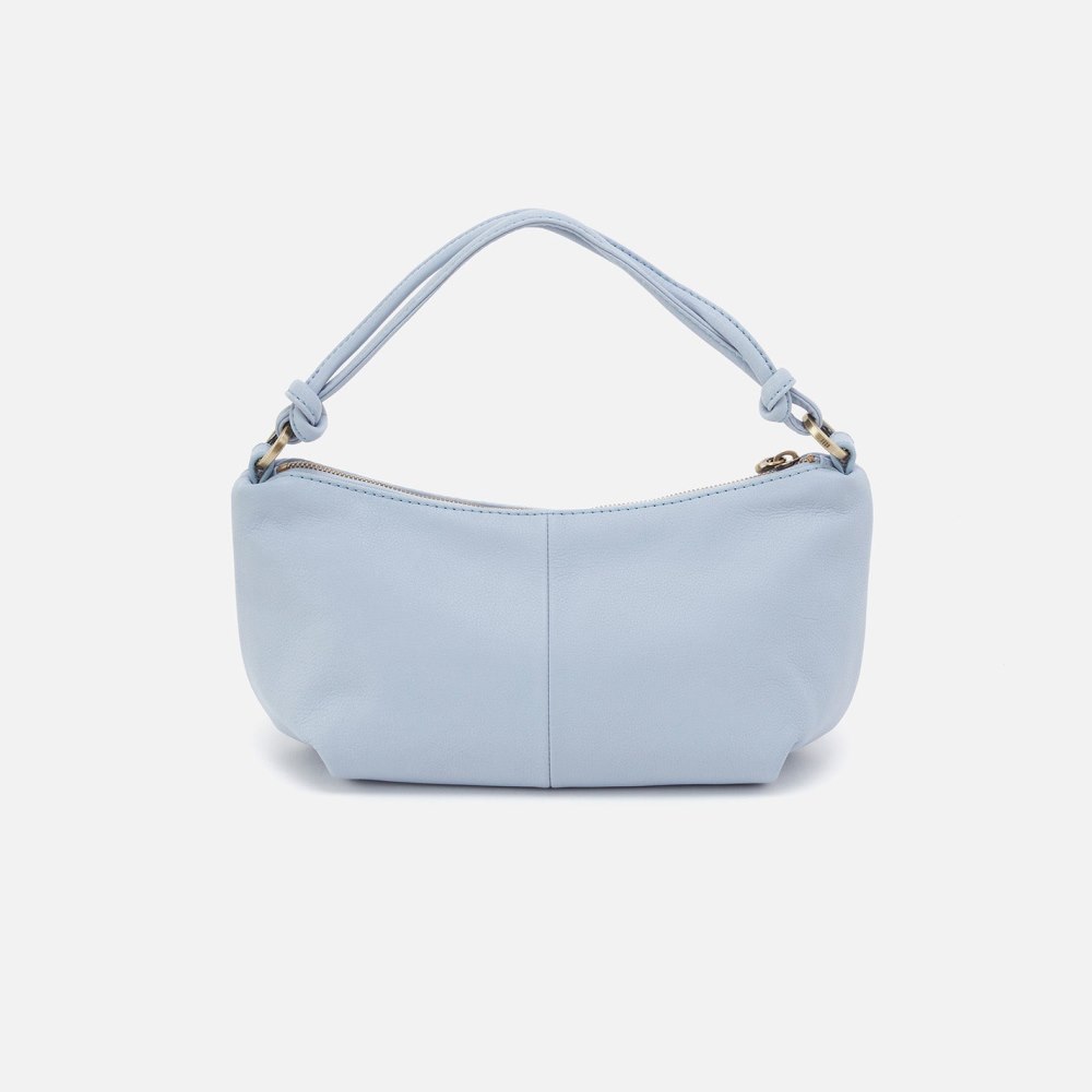 Hobo | Lindley Crossbody in Soft Pebbled Leather - Pale Blue