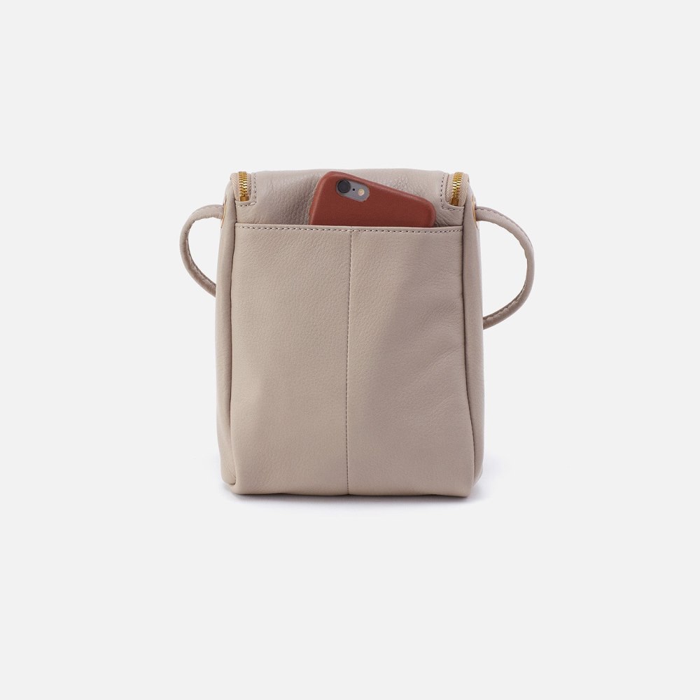 Hobo | Fern Crossbody in Pebbled Leather - Taupe