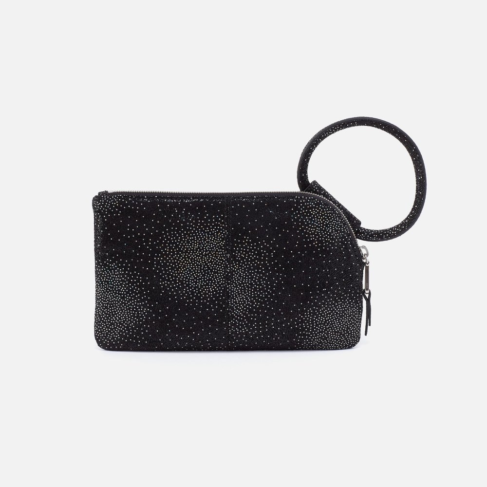 Hobo | Sable Wristlet in Printed Leather - Silver Galaxy