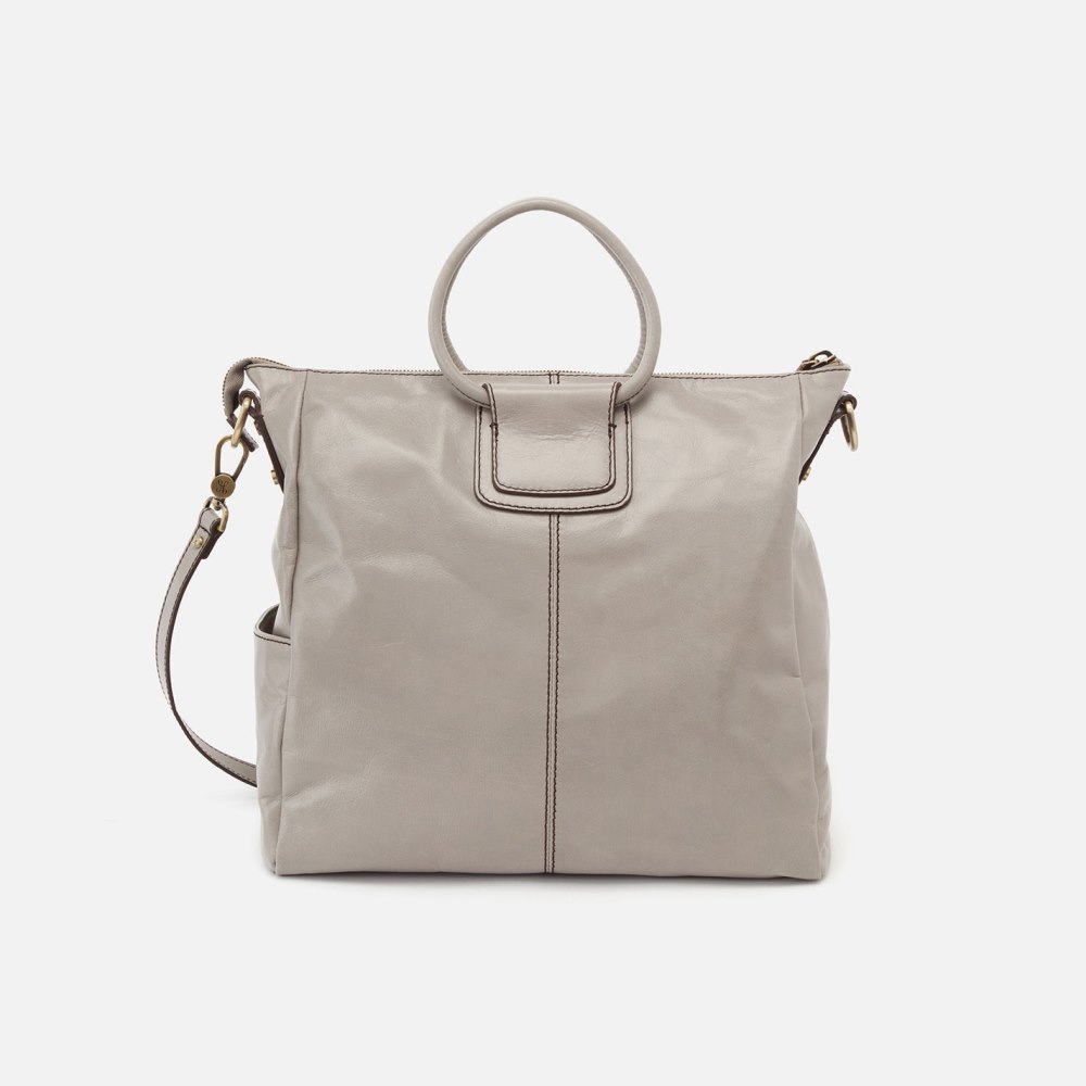 Hobo | Sheila Large Satchel in Polished Leather - Driftwood