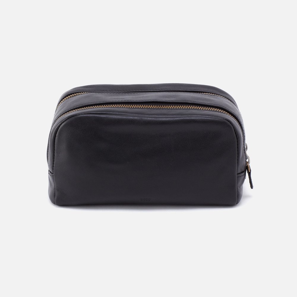 Hobo | Men's Travel Kit in Silk Napa Leather - Black