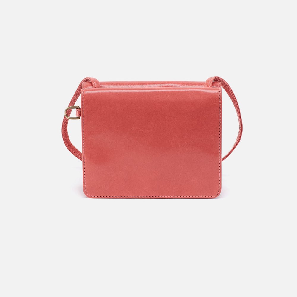 Hobo | Jill Wallet Crossbody in Polished Leather - Cherry Blossom